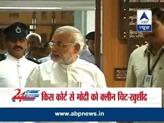 Khurshid calls Modi a "nursery child" over clean chit claim in Gujarat-riot case