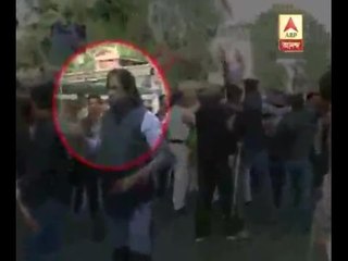 RSS workers heckled media also