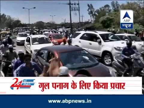 Kejriwal holds road show in Chandigarh, praises Gul Panag