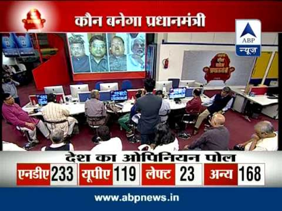 BJP-led NDA to win 233 seats: ABP-Nielsen Opinion Poll
