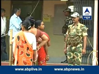 Voters line up for first phase of LS elections in Agartala, Tripura