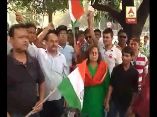 ABVP supporters stopped while they are trying to enter JU campus, lead to complete chaos i