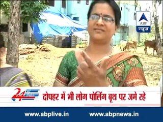 Voters exercised their franchise in Nanded