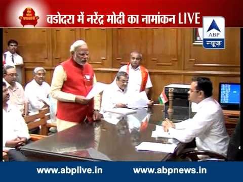 Narendra Modi files nomination in Vadodara