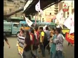 SFI's protest rally against police lathicharge on students in Burdwan University