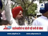 SAD workers protest outside congress' office over Amarinder Singh's remarks on Tytler