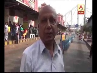 passengers at howrah station suffers due to taxi strike
