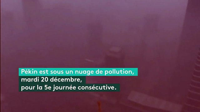 Chine : la pollution à Pékin filmée depuis le sommet d'un gratte-ciel