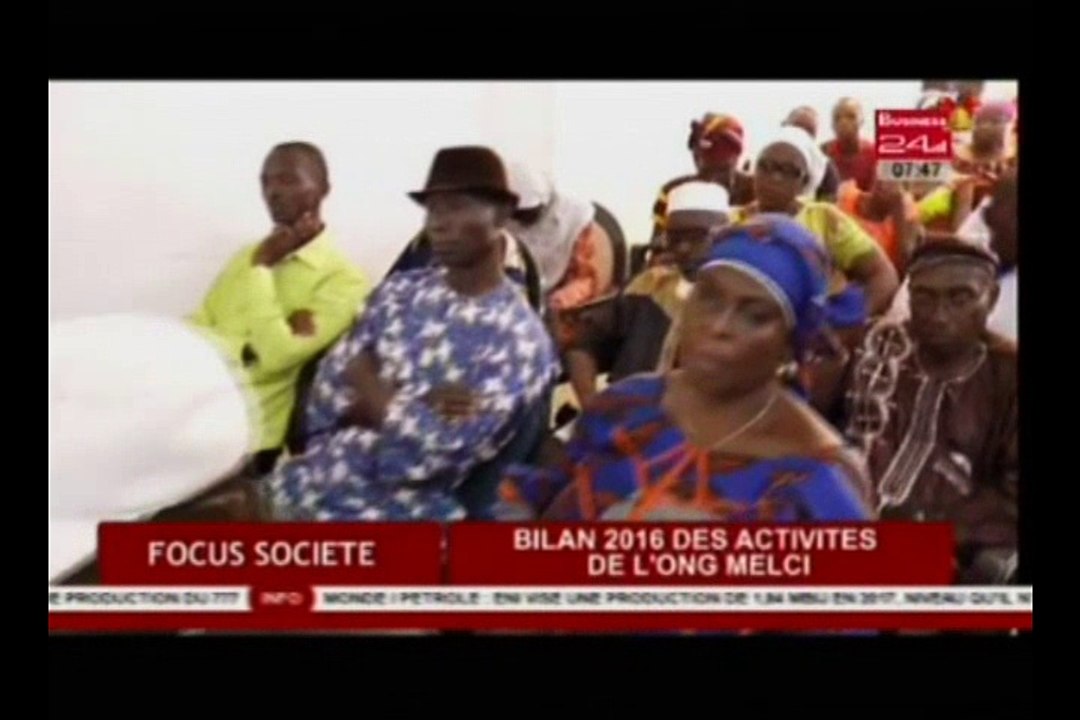 Business 24 - Focus Societé - Bilan 2016 des activités de l’ONG MELC