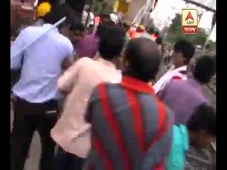 clash in Baruipur station against hawker eviction