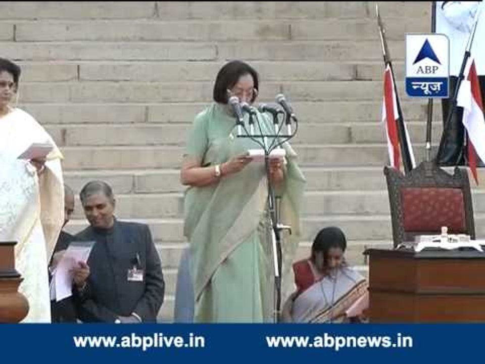 Najma Heptullah takes oath as a Minister