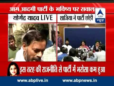 Party leaders tried to pursuade Shazia Ilmi to stay: Yogendra Yadav, AAP