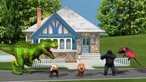 Giant Dinosaurs Finger Family Nursery Rhymes 3D Dinosaur Fight Dinosaur Nursery Rhymes For Children