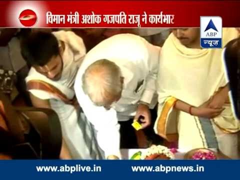 Ashok Gajapathi Raju Pusapati takes charge as the Union Minister for Civil Aviation