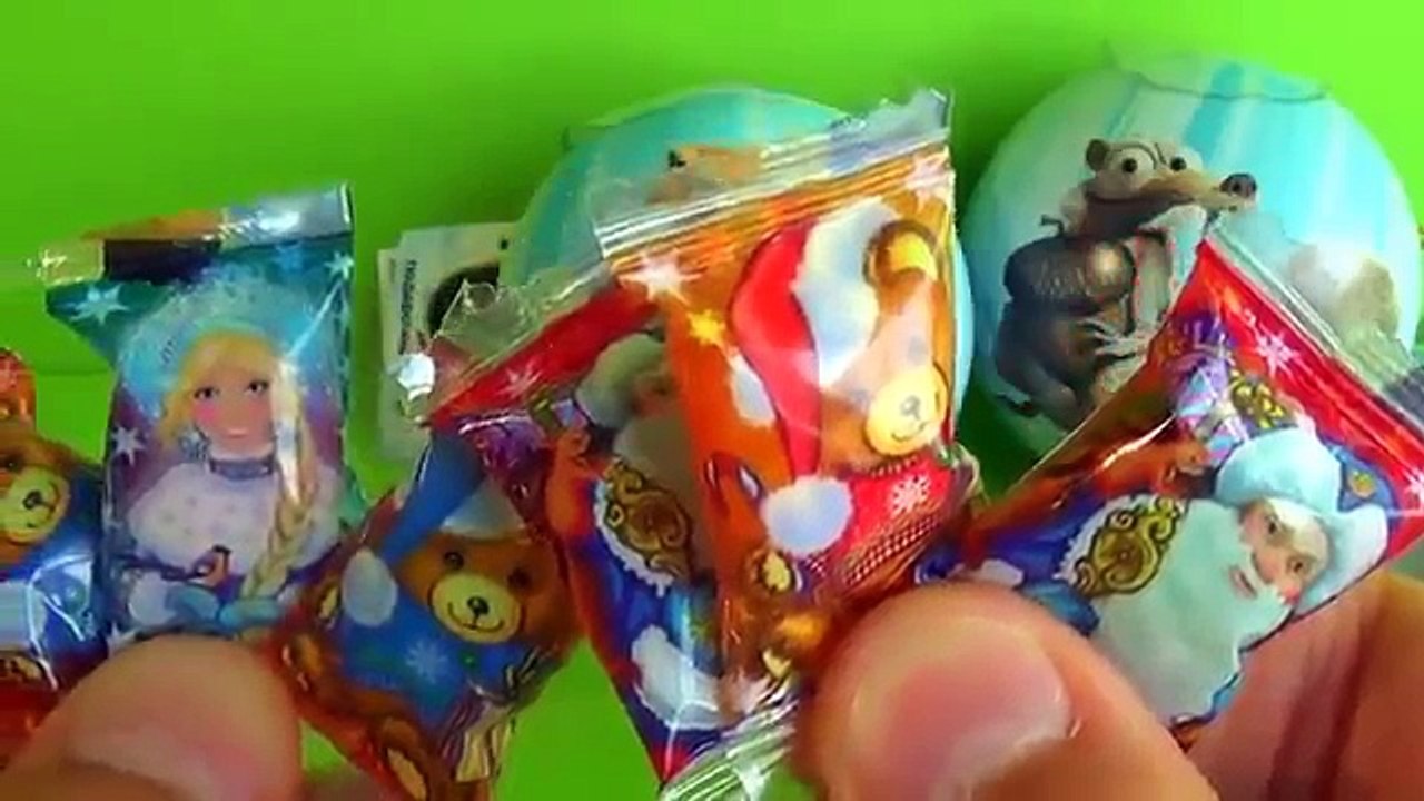 ICE AGE eggs surprise Unboxing 3 Ice Age surprise eggs Ice Age Ice Age Ice Age 킨더 서프라이즈