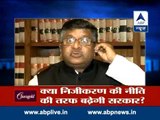 Law Minister Ravi Shankar Prasad talks to ABP News over govt policies