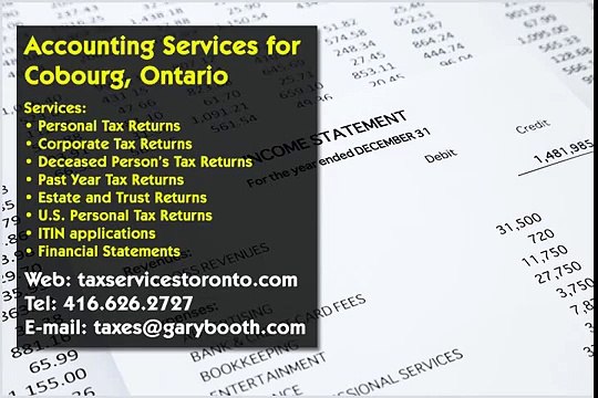 Cobourg , Accounting Services , 416-626-2727 , taxes@garybooth.com