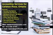 Carleton Place, Accounting Services , 416-626-2727 , taxes@garybooth.com
