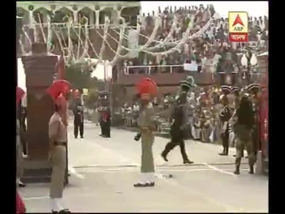 Beating Retreat at Wagah border