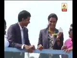 PV Sindhu rode through a cheering city in an open double-decker bus