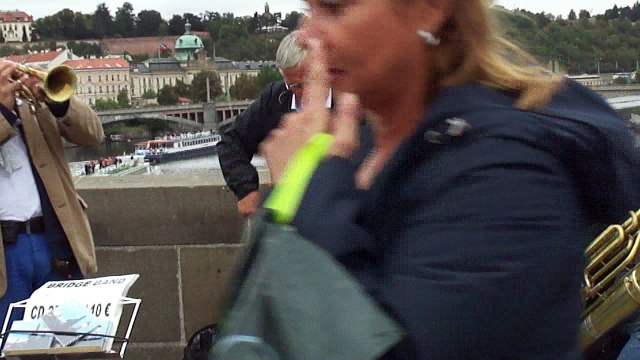 Прага, уличные музыканты исполняют джаз