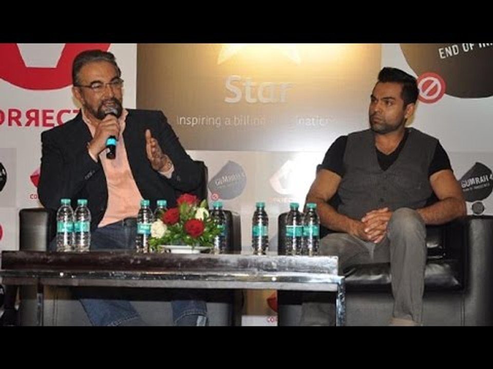 Abhay Deol And Kabir Bedi At 'Channel V' Gumrah Season 4 Launch