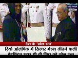 Rio Olympics Silver Medallist PV Sindhu conferred with Rajiv Gandhi Khel Ratna Award