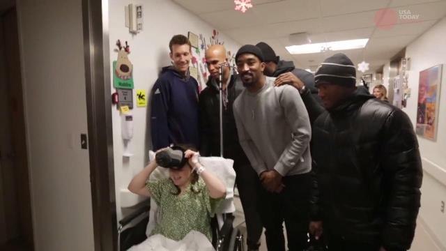 Kyrie Irving and the Cavs' visit evokes smiles