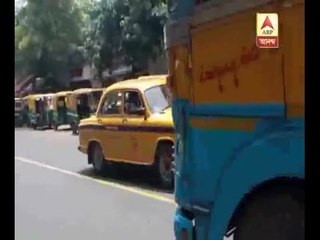 Accusation of extortion against the ruling party leader, auto strike at Gariahat -Goalpark