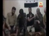 Moment Syrian rebel blows himself and comrades up by using mobile phone bomb detonator to