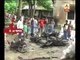 Angry villagers set motorcycles on fire after being hurled bombs in North 24 Parganas