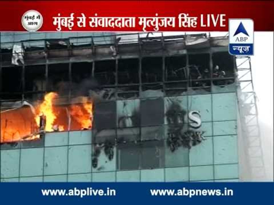 Fire tenders grab corner as fire continues to spread in 21 storey Mumbai office complex