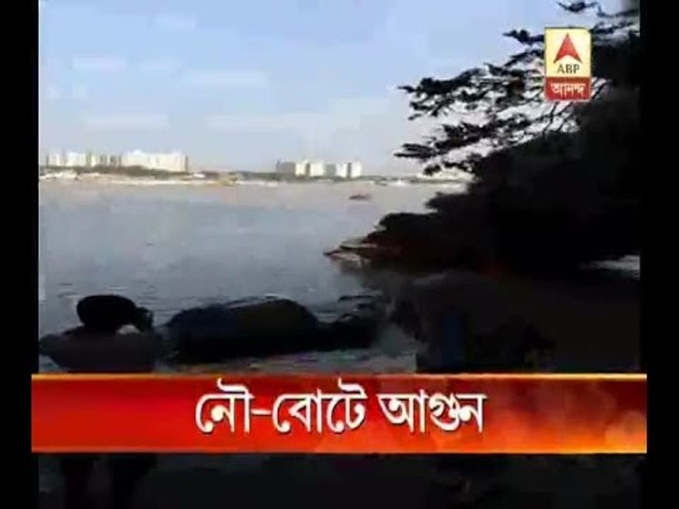 Naval speedboat catches fire, gets destroyed
