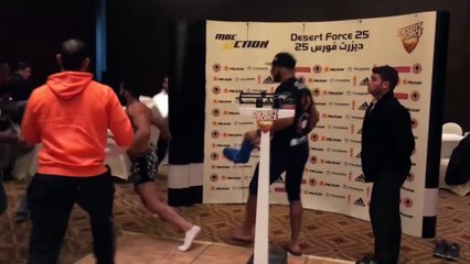 بالفيديو..فى أول بطولة عربية لرياضة الـMMA.. أسامة الصعيدى يحسم لقب "ديزرت فورس"