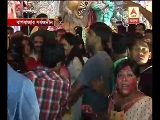 Rituparna Sengupta at Bagabazar Sarbojonin