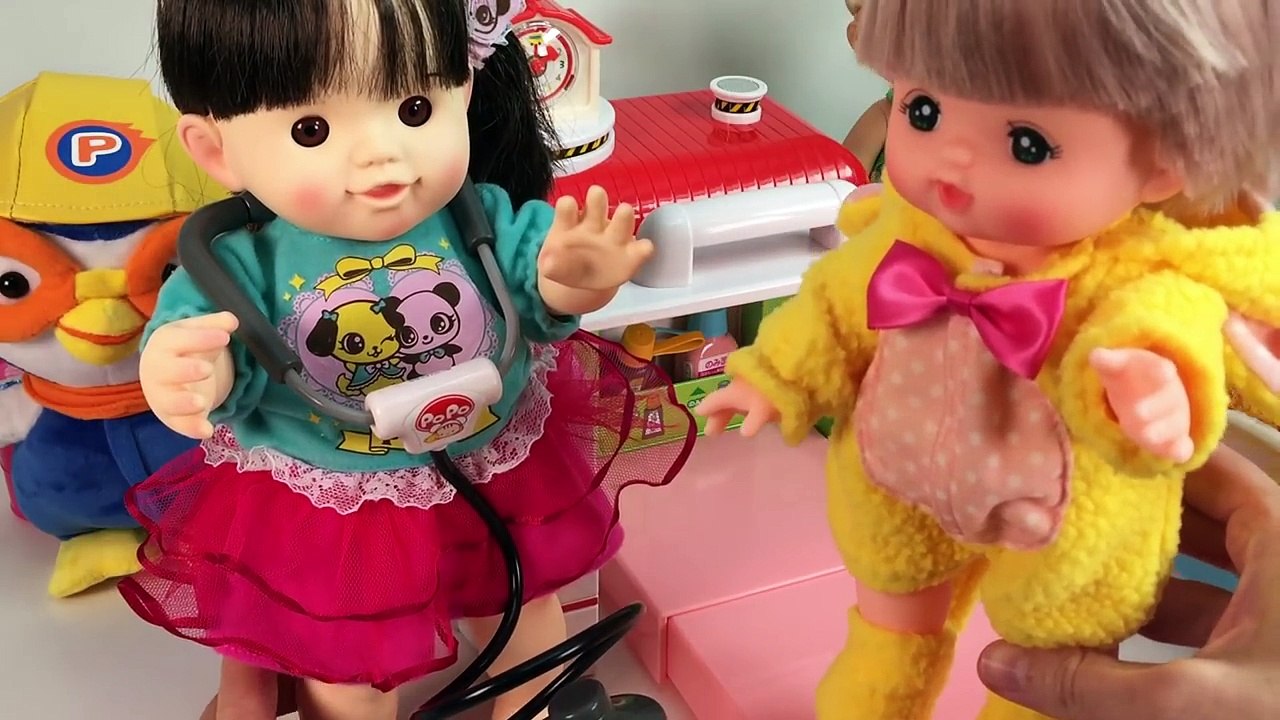 Popo Chan Ambulance Toy ぽぽちゃん 病院に変身! 救急車 お医者さん お道具 おもちゃ おままごと Baby