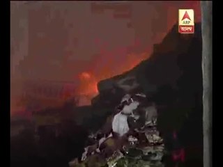 Fire breaks out in a papergodown at Garden Reach