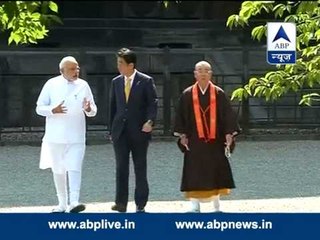 PM Modi visits ancient Buddhist temple in Japan