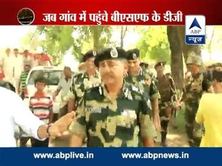 BSF DG visits a shelling affected village near RS Pura sector