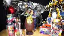 Giant Surprise Eggs Transformers with Little Optimus Prime, Bumbelbee & Grimlock