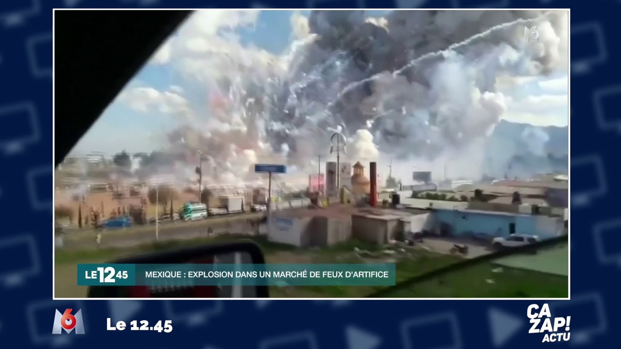 Mexique : explosion dans un marché de feux d'artifice