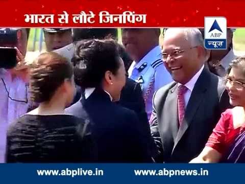 Xi returns to China; meets Manmohan, Rahul & Sonia Gandhi
