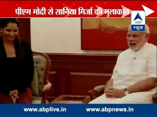 Tennis superstar Sania Mirza meets PM Modi