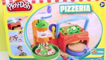 Play Doh Twirl n top Pizza Shop Pizzeria Playset How to Make Pizzas DIY Hasbro Toys