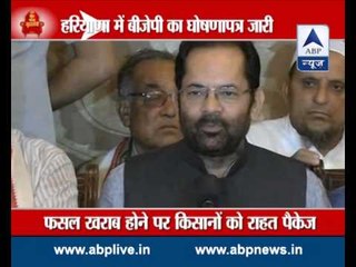 BJP releases manifesto; promises foodgrain at Re 1 per kg