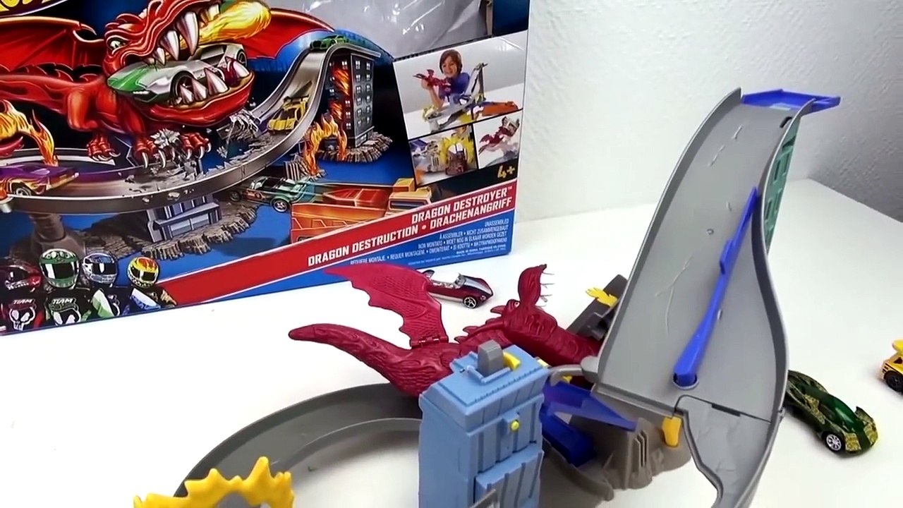 Hot Wheels attaque de cerf-volant | HotWheels Dragon Destroyer Playset Démo Mattel X9300