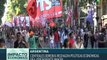 Centrales obreras argentinas rechazan políticas del pdte. Macri