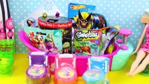 Toilet Candy & Surprise Toys Bath! Sour Flush Candy Lollipops Toilets & Surprise Mokolet Potty