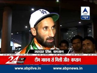 Asiad champion Indian hockey team returns home