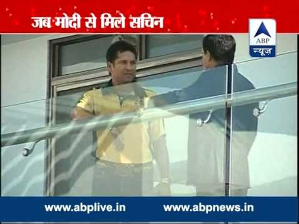 ABP LIVE l Master blaster Sachin Tendulkar calls on PM Modi  l Discusses 'Swachh Bharat Abhiyan'